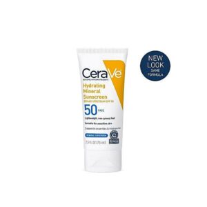 CeraVe Hydrating Mineral Sunscreen SPF 50 Face Lotion 75ml
