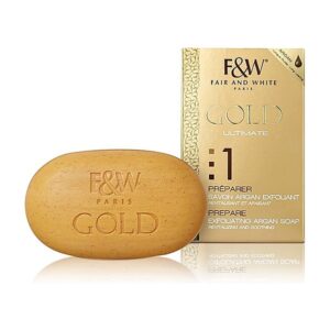 Fair & White Gold Ultimate Satin Exfoliating Argan Soap 200g